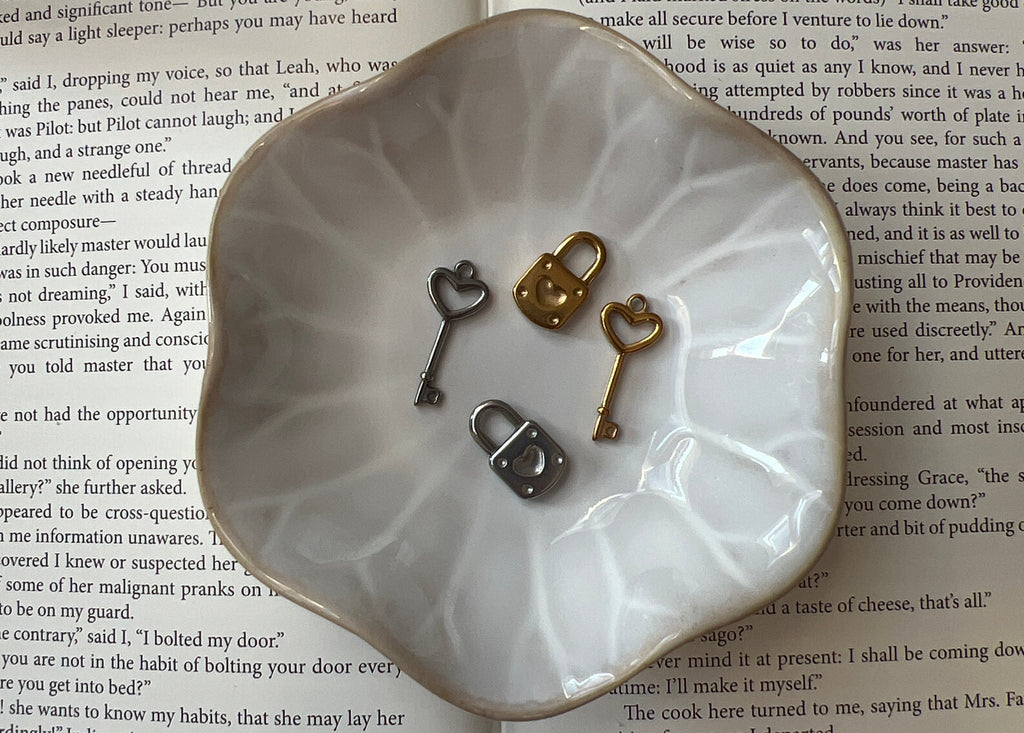 Heart Lock & Key Charm