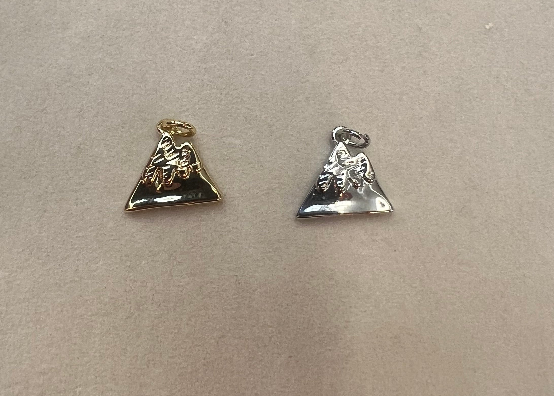 Mountain Peaks Charm (Available in Gold or Silver)