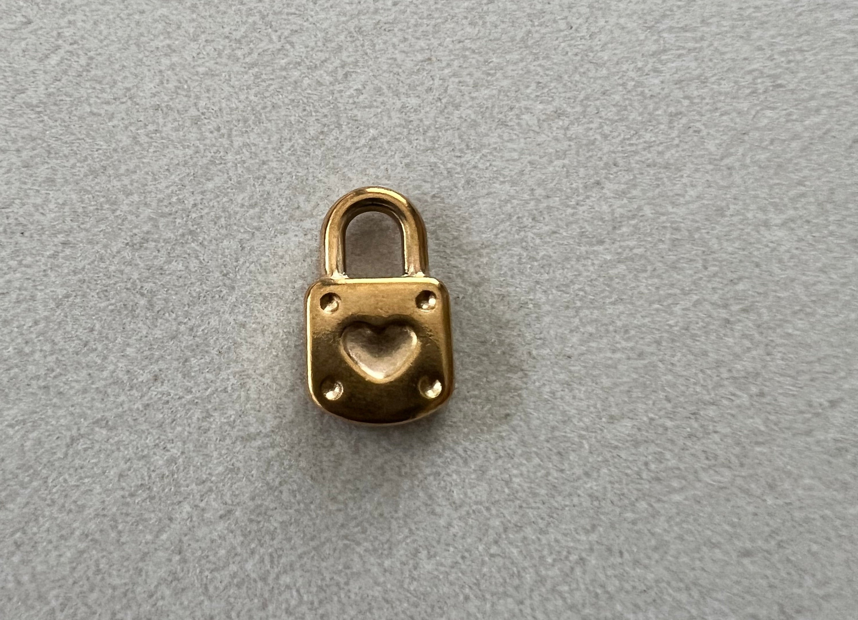 Heart Lock & Key Charm