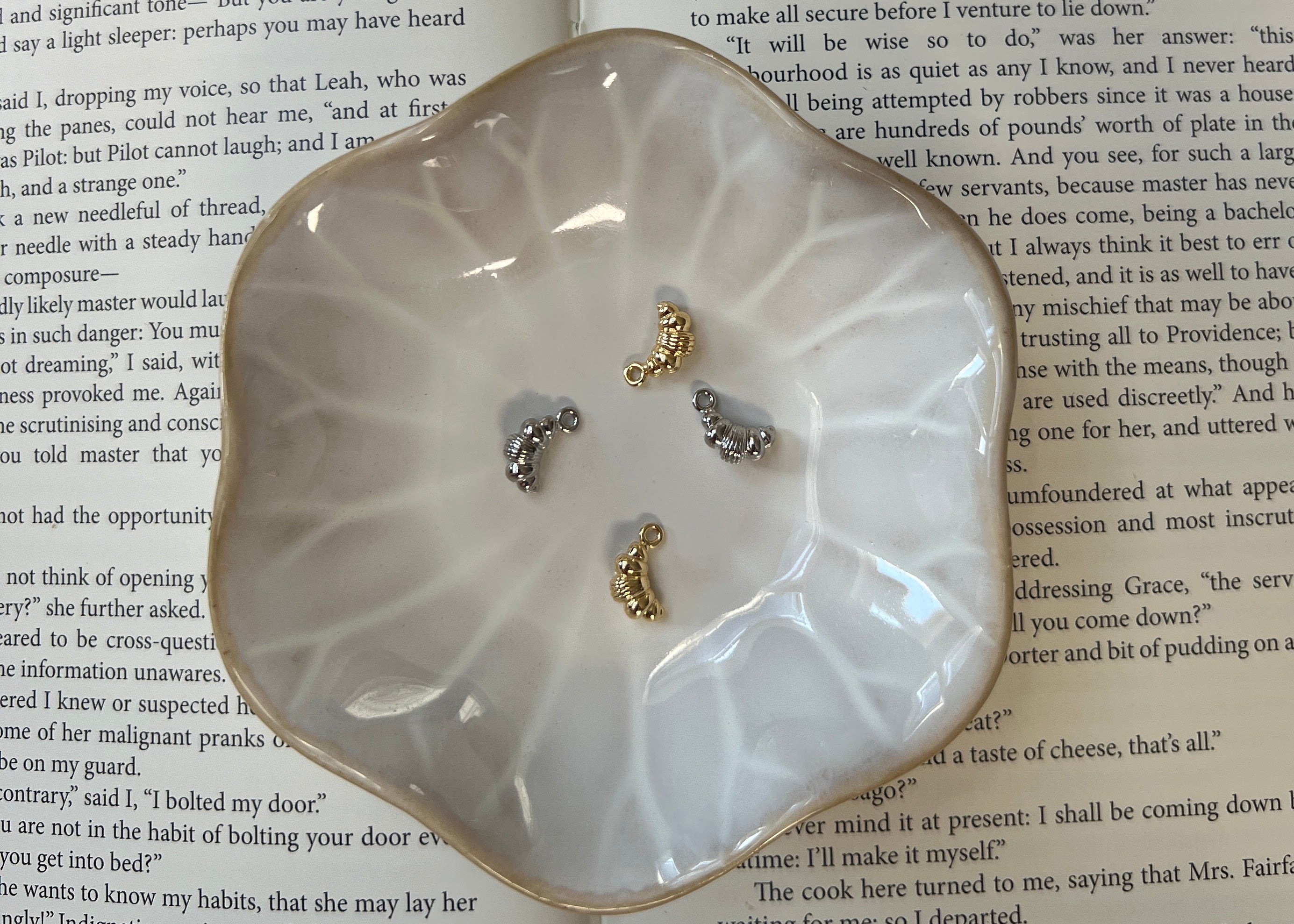 Croissant charms