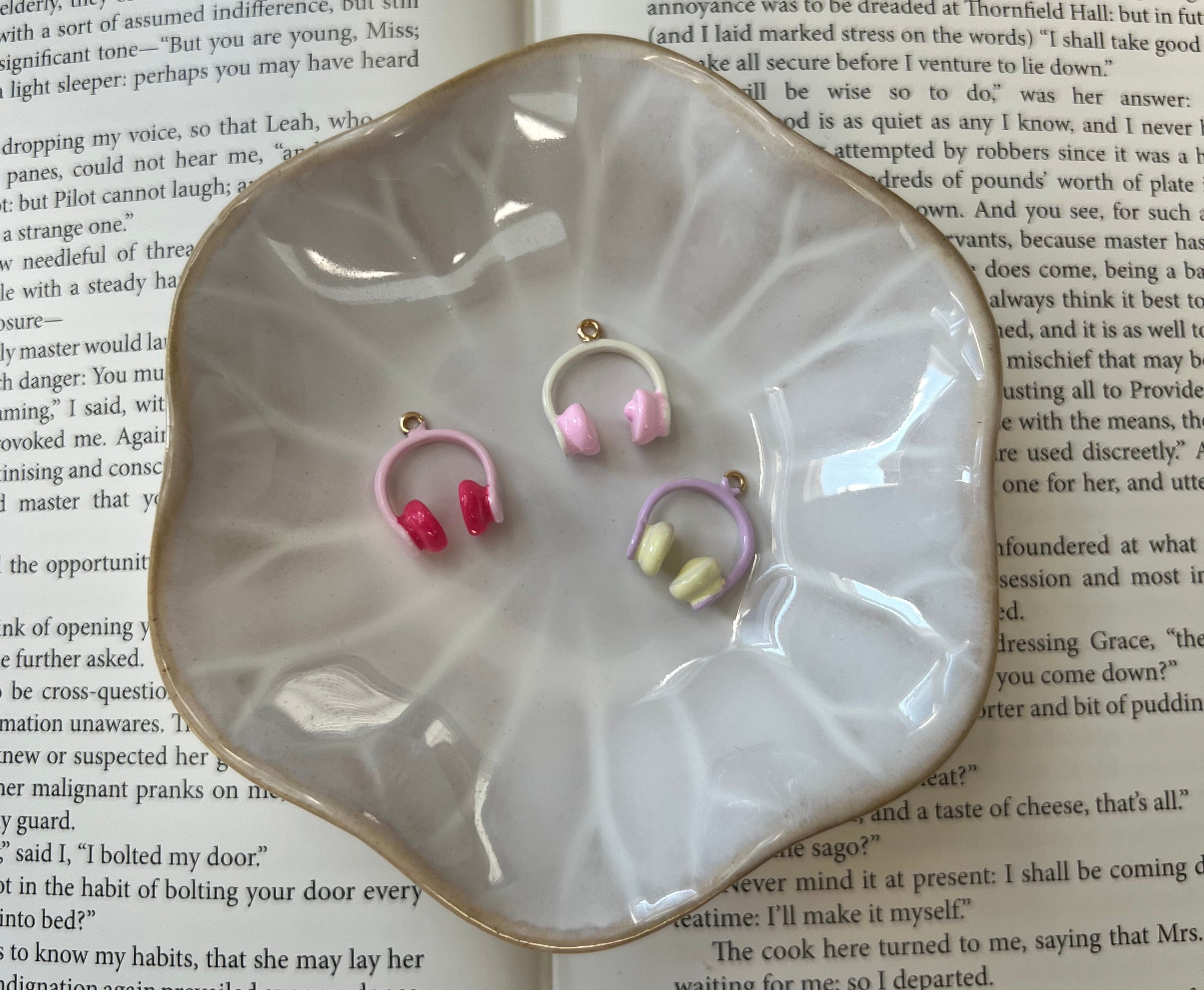 Audiobook Headphones Charm