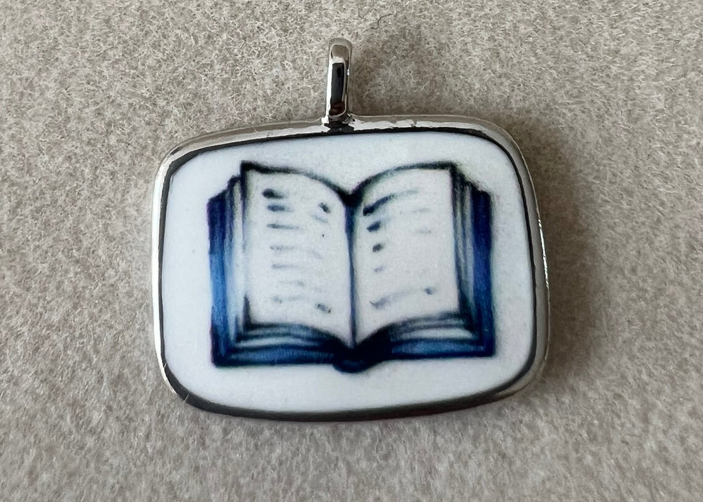 Open book charm